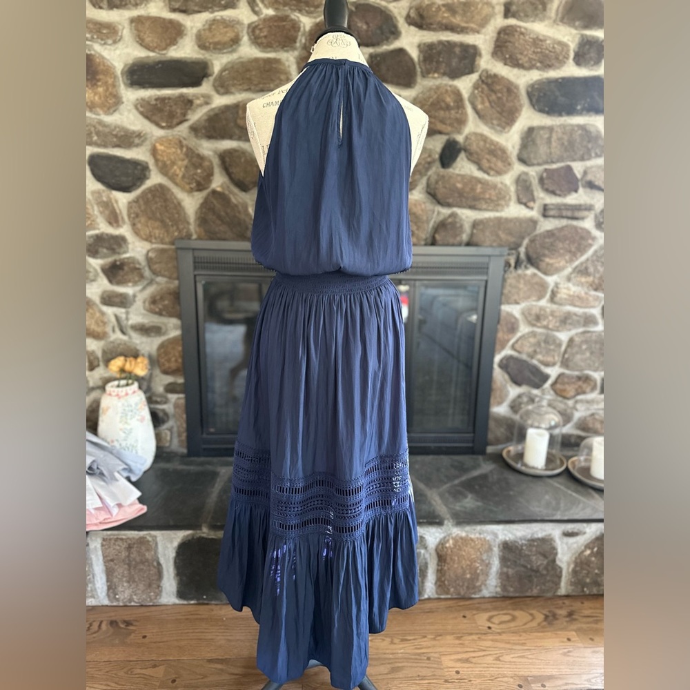 Ramy Brook Navy Blue Anna Dress - Size Medium - Picture 3 of 8
